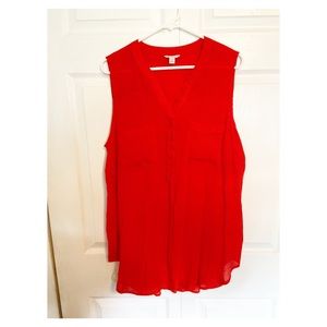 Buttoned tank top- size 18/20W